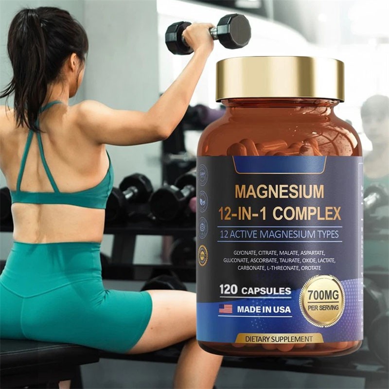 Totaria 12-in-1 Magnesium Complex 700mgSupplement with Glycinate Citrate Malate