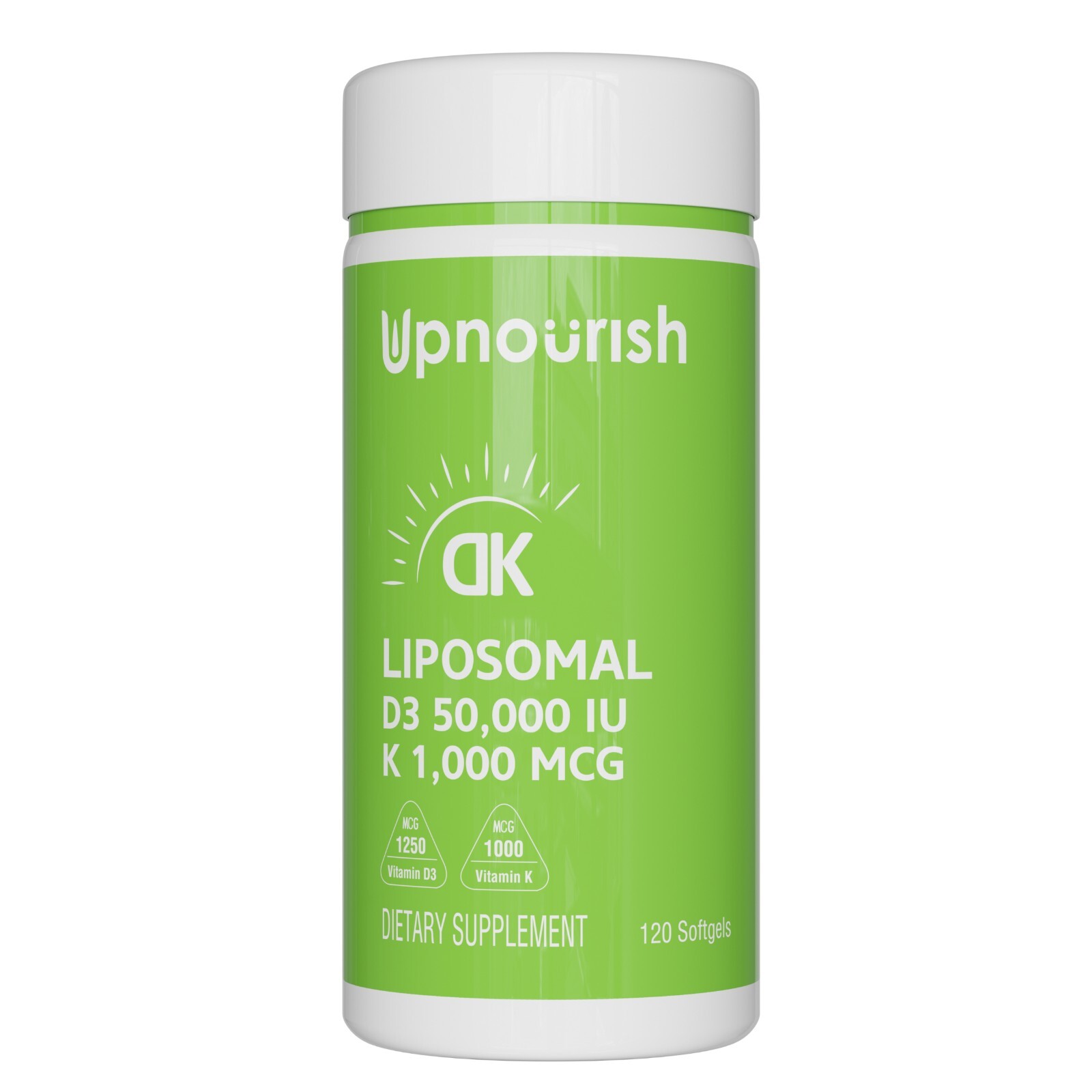 Liposomal Vitamin D3 50000 IU K 1000 mcg softgel 120 ct