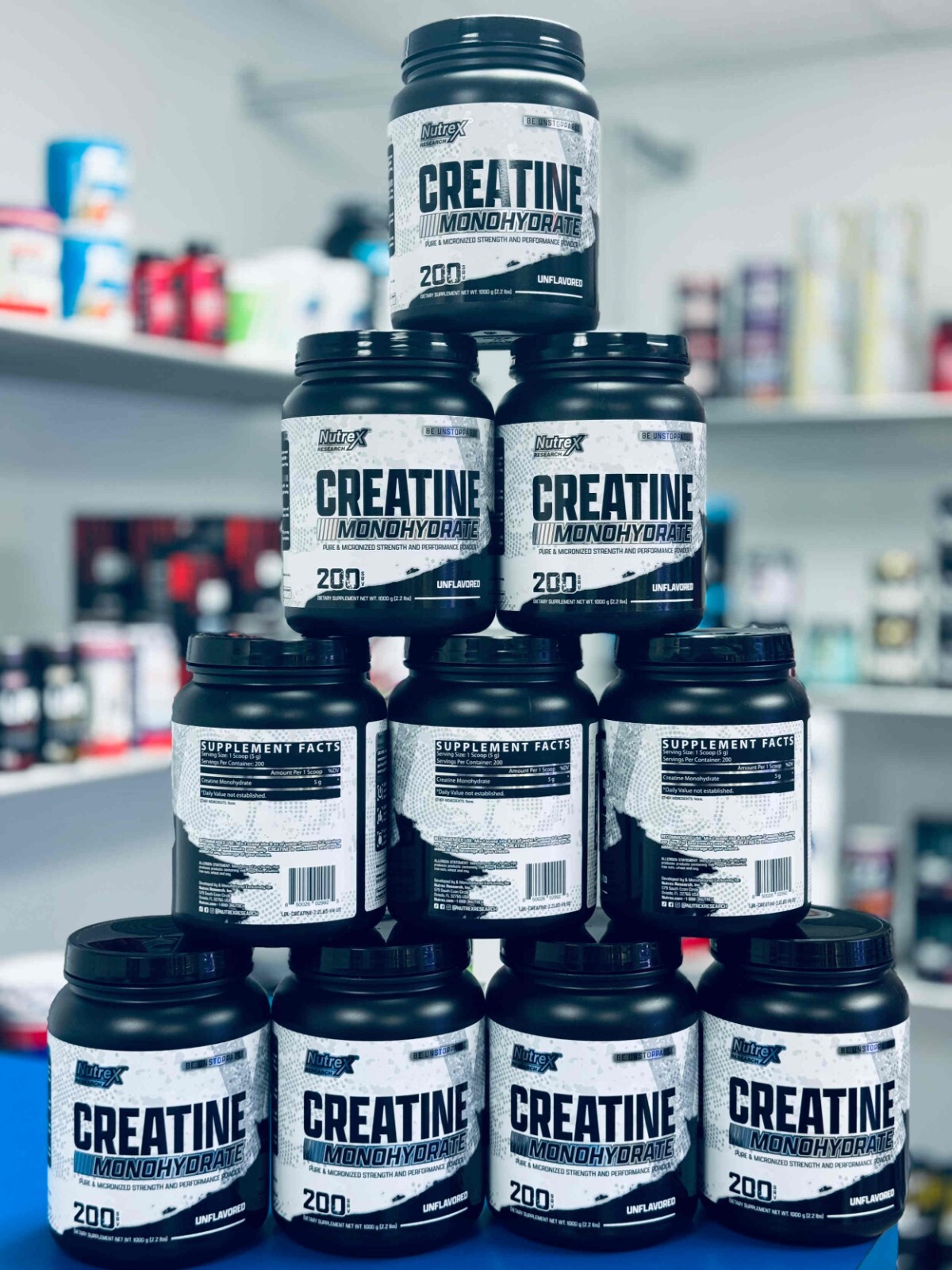 Nutrex CREATINE Monohydrate Powder Micronized Unflavored 200 Servings 1000 Grams