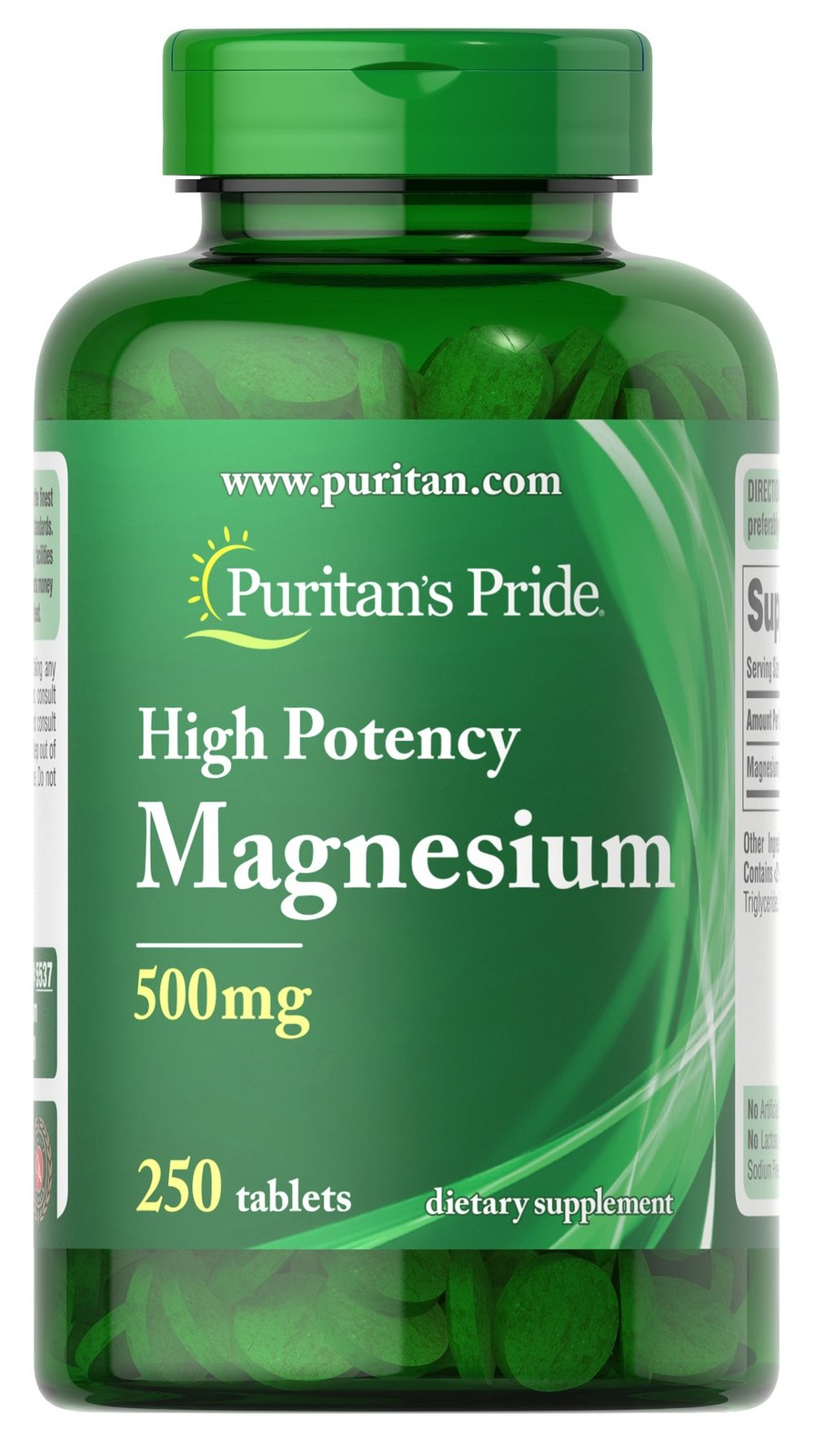 Puritan’s Pride Magnesium 500 mg – 250 Tablets