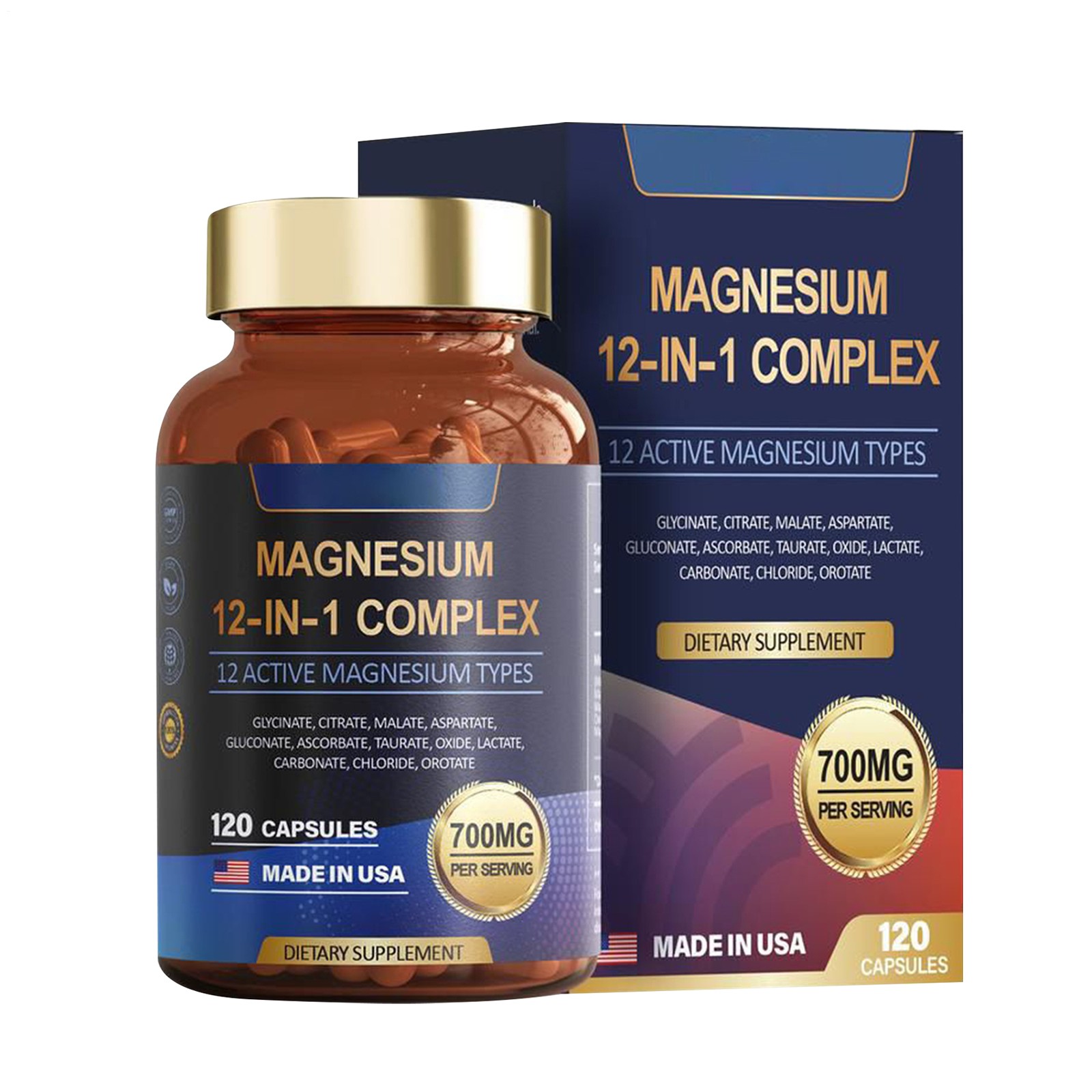 Magnesium Complex – 12 in 1 Magnesium Glycinate, Citrate, Malate, L-Threonate