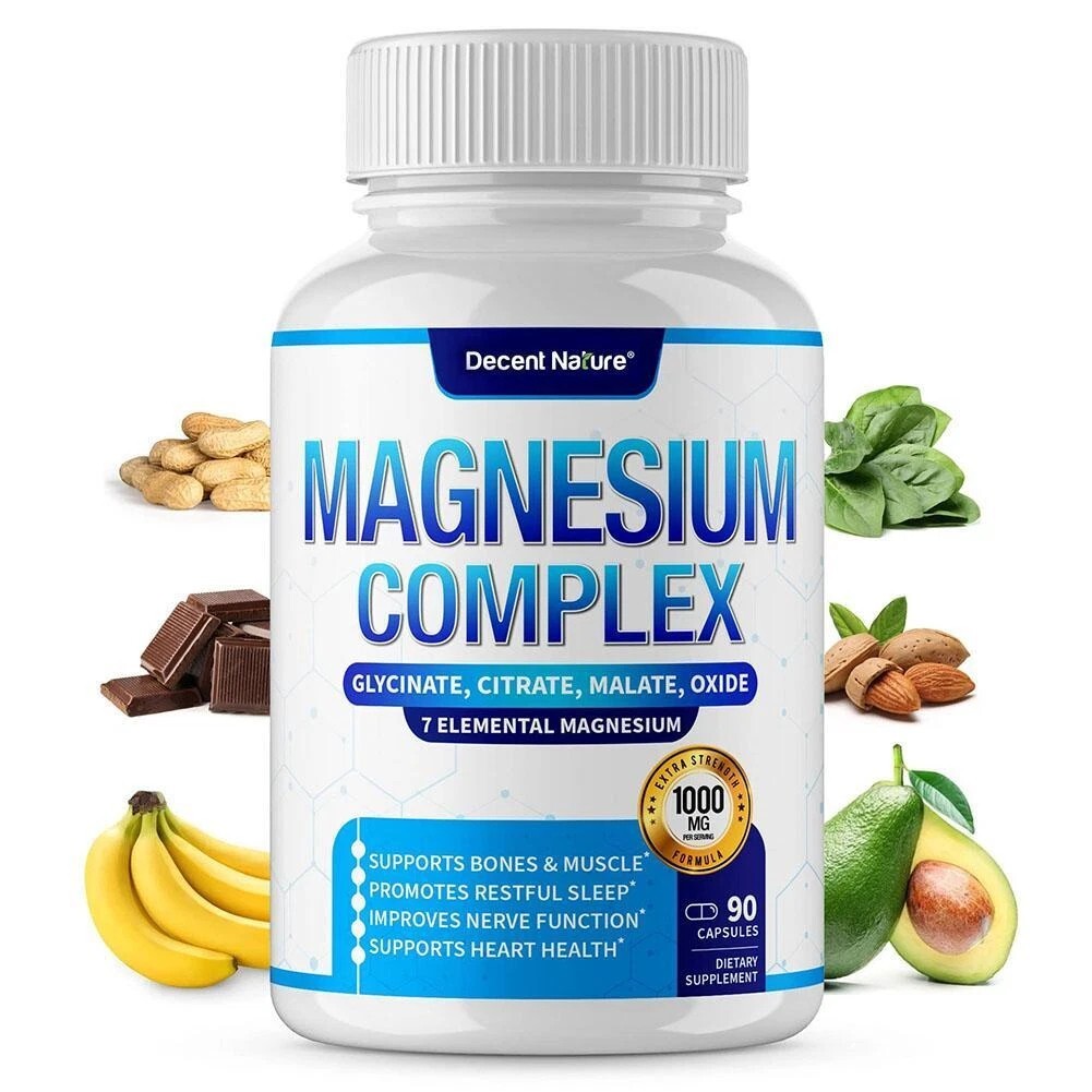 Magnesium Complex 1000mg Supplement – 7 Types Including Magnesium Glycinate