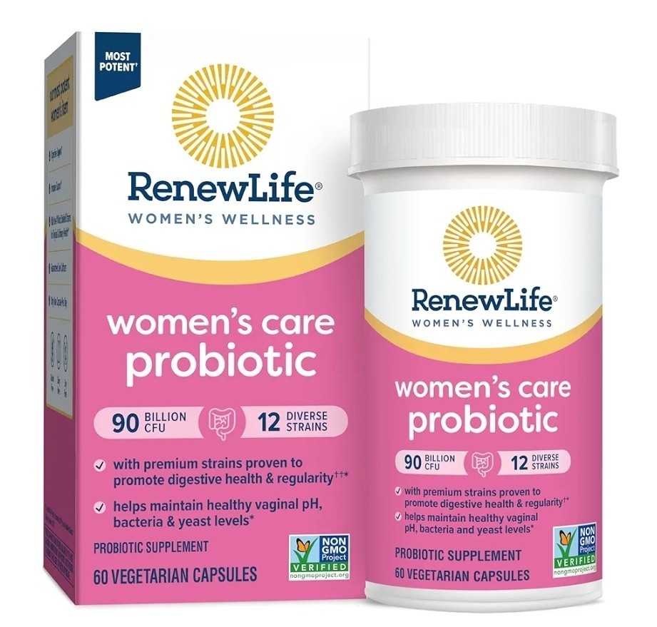 RenewLife Ultimate Flora Women’s Care Probiotic 90 bi 60 Caps EXP 2/2027