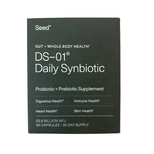 SEED DS-01 Daily Synbiotic PROBIOTIC + PREBIOTIC SUPPLEMENT 60 Capsules 11/26