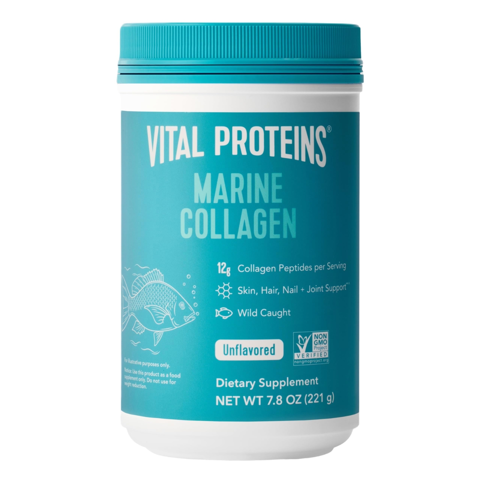 Vital Proteins Marine Collagen Peptides Powder Supplement for Skin Hair Nail