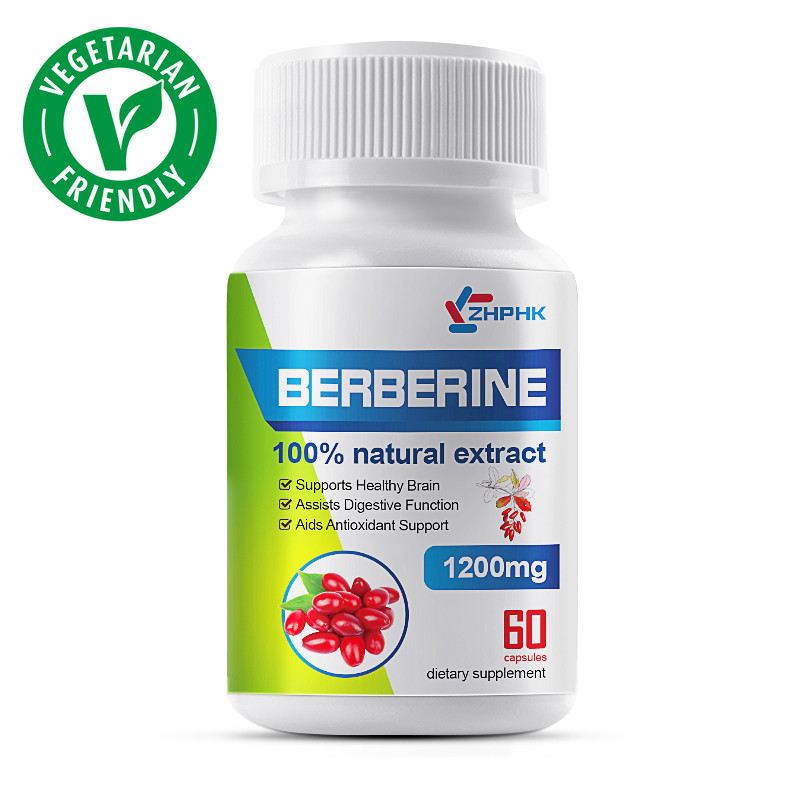 100% Pure Berberine HCL Extract 1200mg, Healthy Cholesterol, Anti-inflammatory