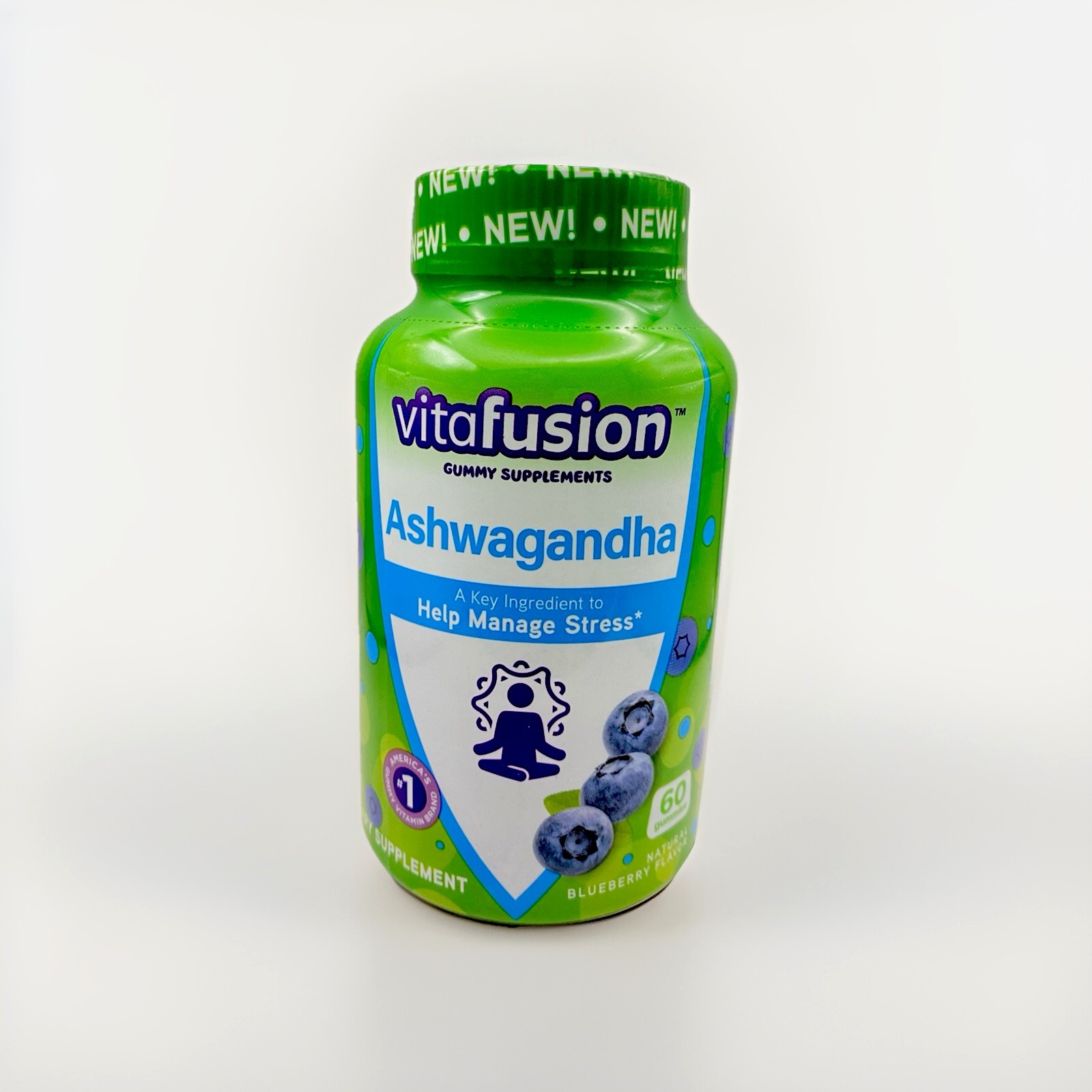 2 X Vitafusion Ashwagandha Gummies Blueberry Flavor