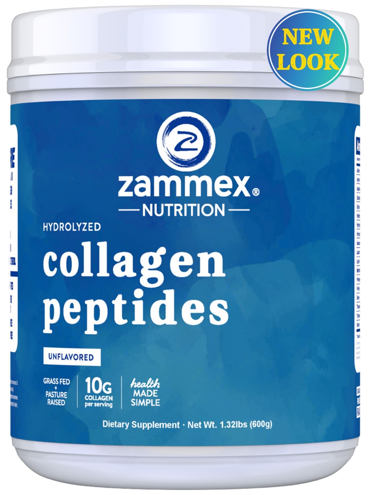 Collagen Peptides Powder Hydrolyzed Collagen ProteinTypes 1& 3 Unflavored-1.32LB