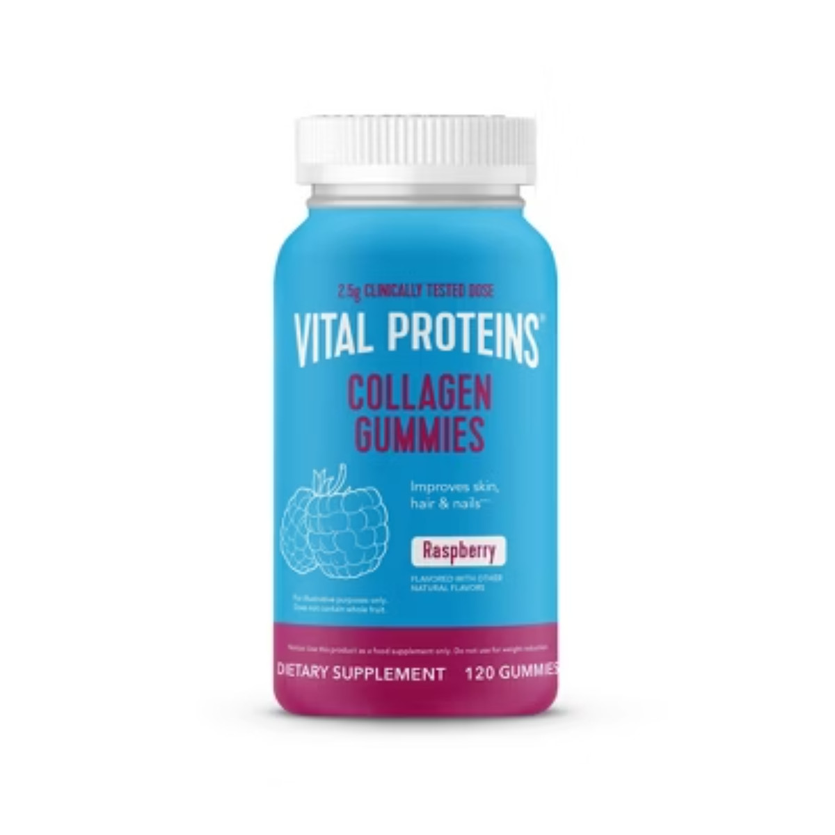 Vital Proteins Collagen Gummies – Raspberry – 120ct