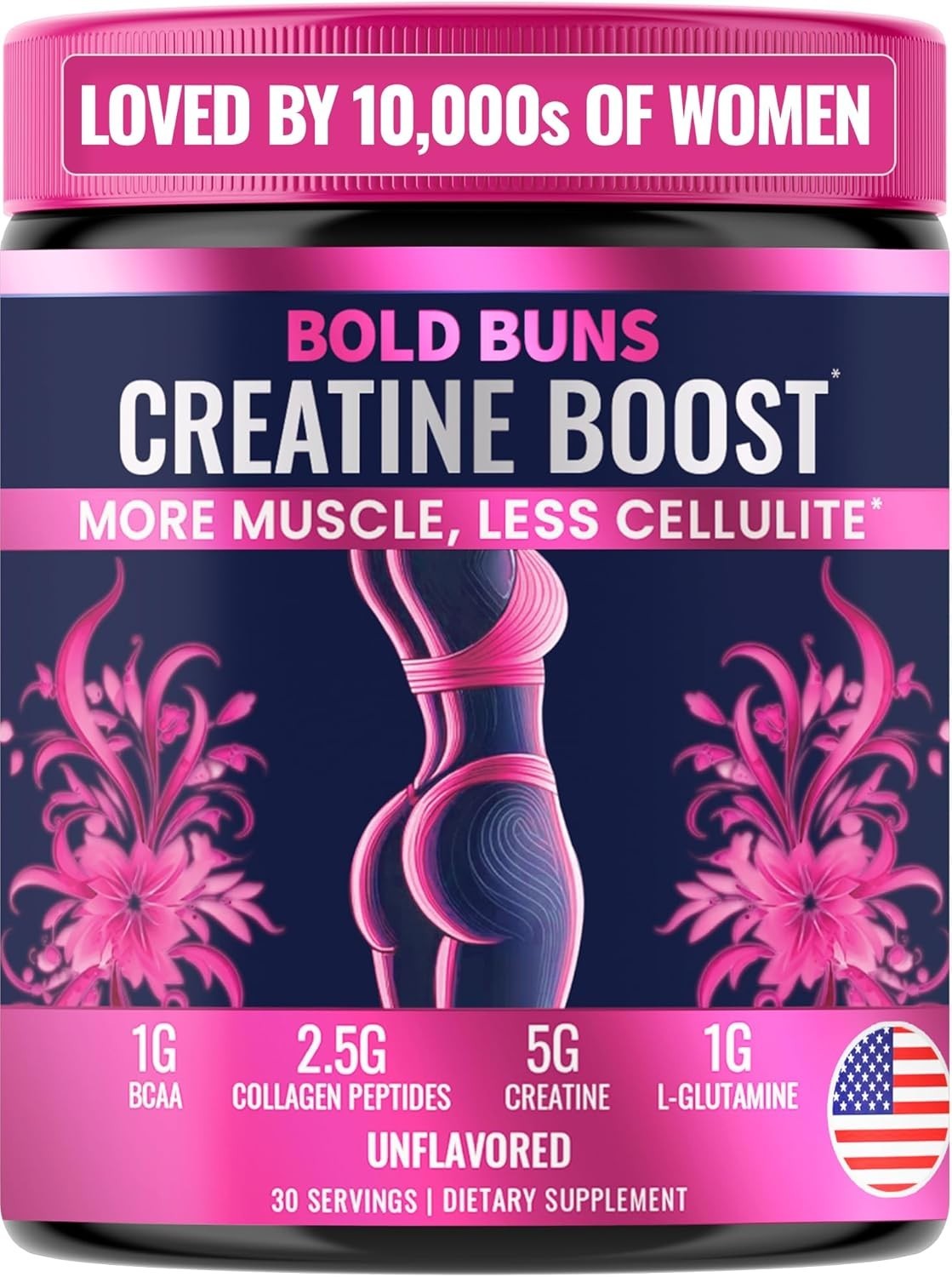 Creatine for Women – Only Creatine Proven to Reduce Cellulite & Boost Booty Grow