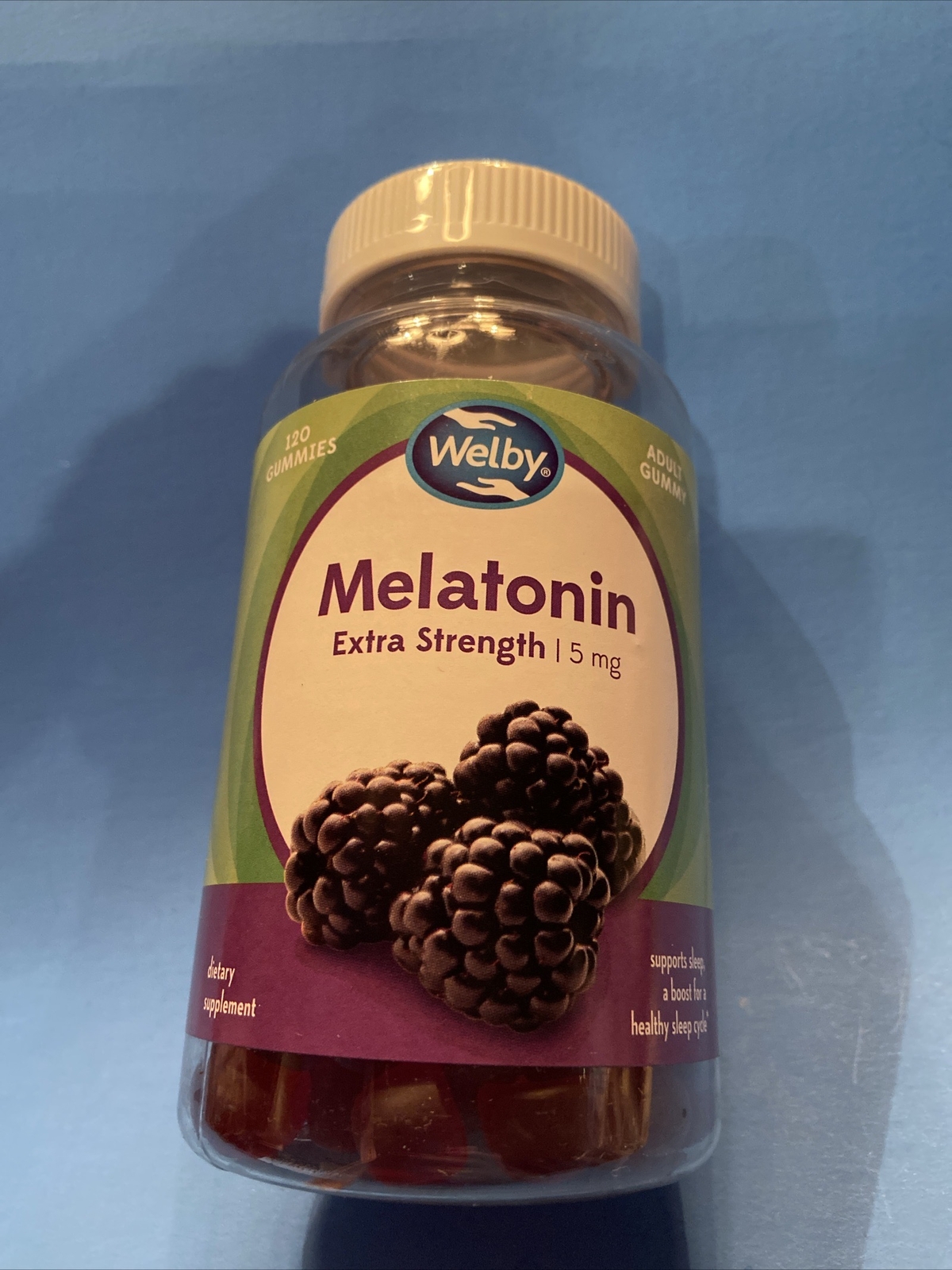 Melatonin Extra Strength/ 1.5mg / 120 GUMMIES / by Welby