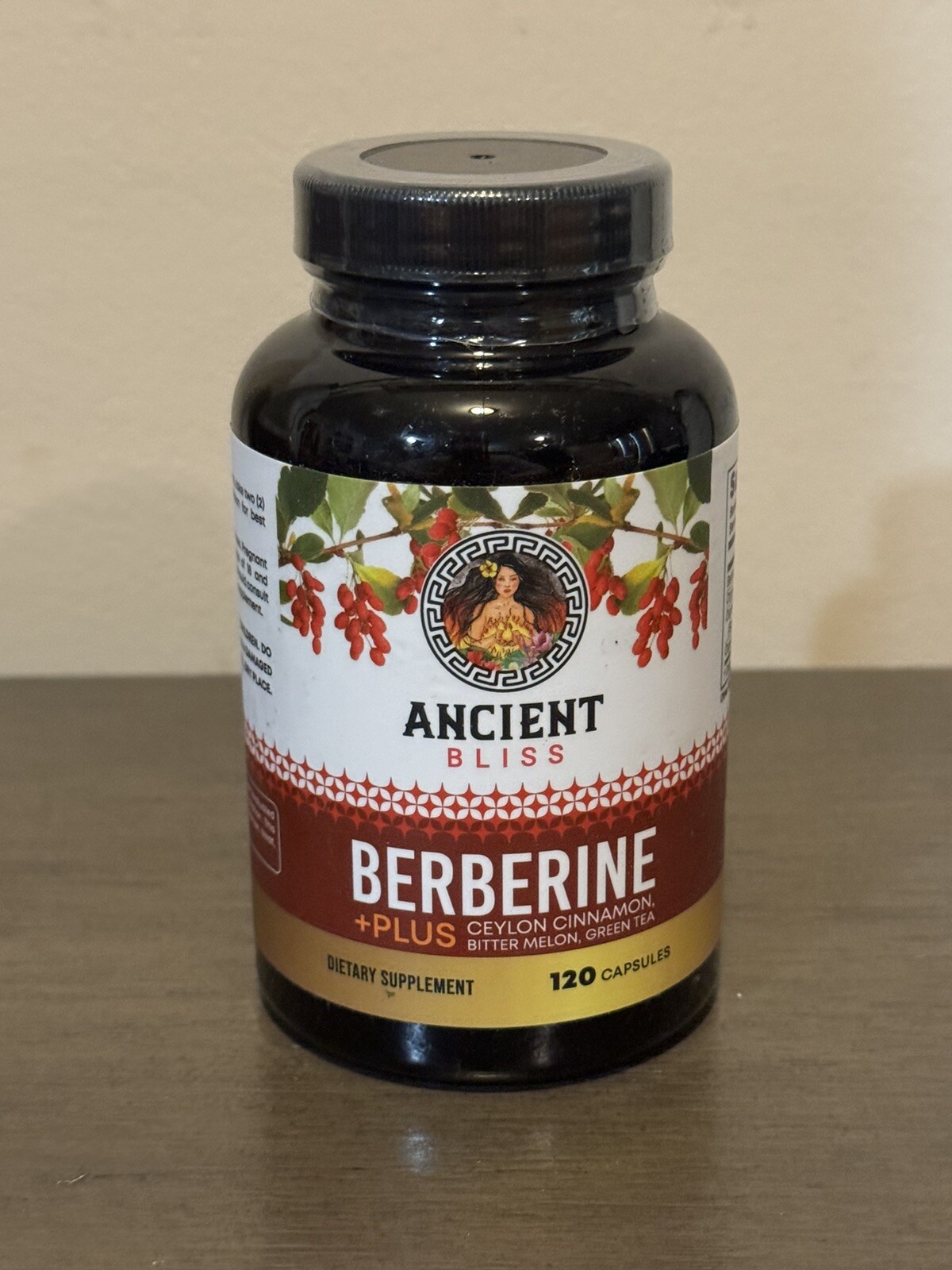 Immune System Supplement Ancient Bliss Berberine HCL 1200mg Ceylon Cinnamon SALE