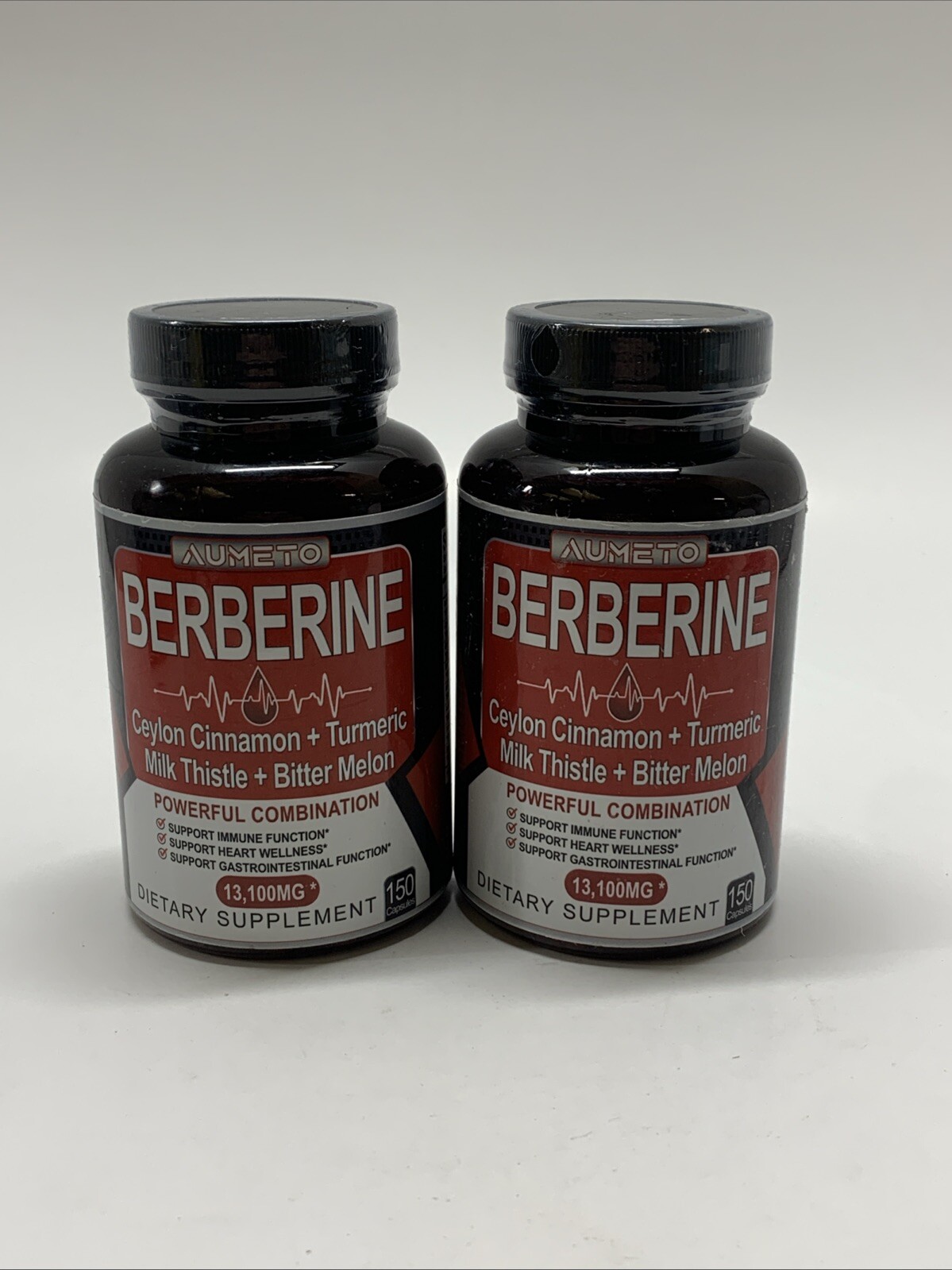 Berberine 13,100 mg 150 Count 2 Pack