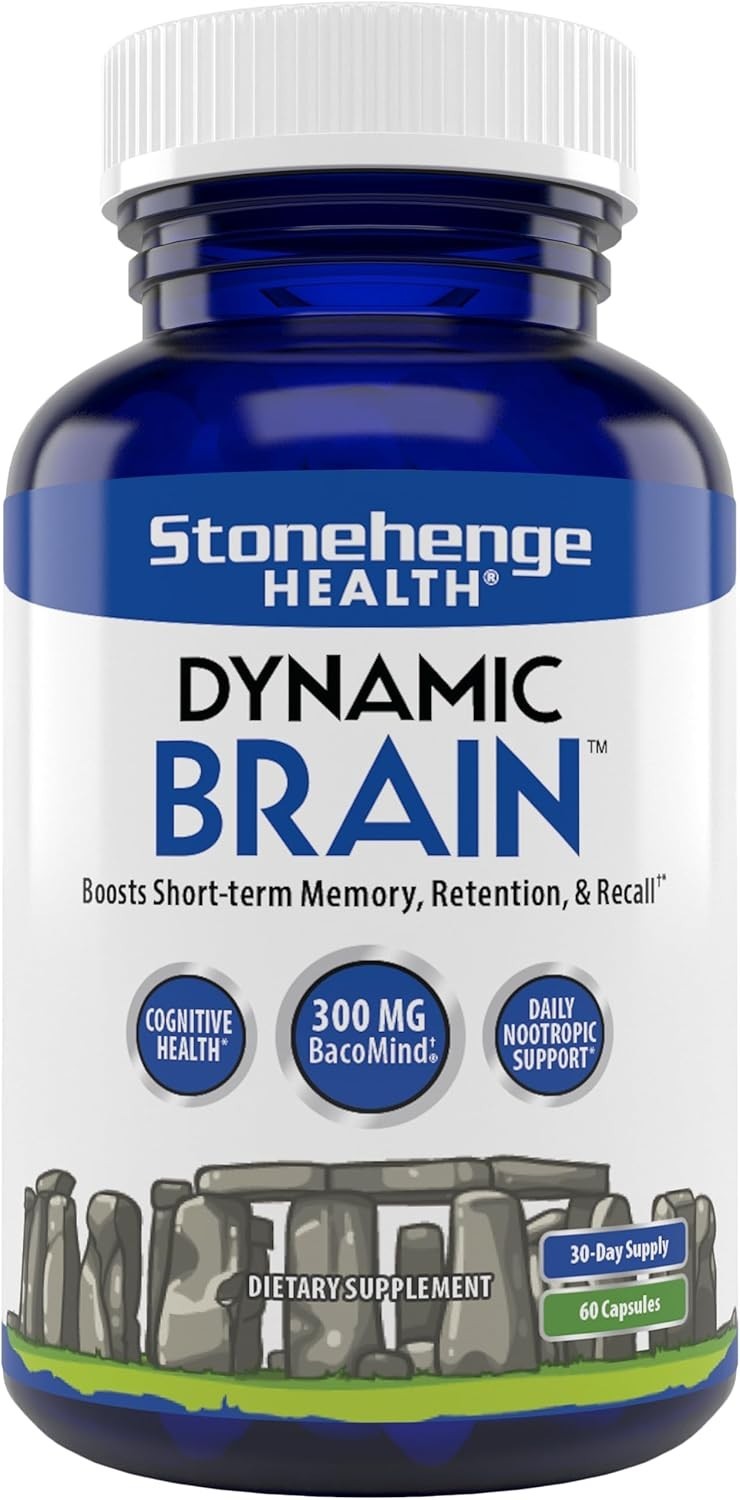 Stonehenge Health Dynamic Brain Supplement, For Memory Acquisition – 60 Capsules