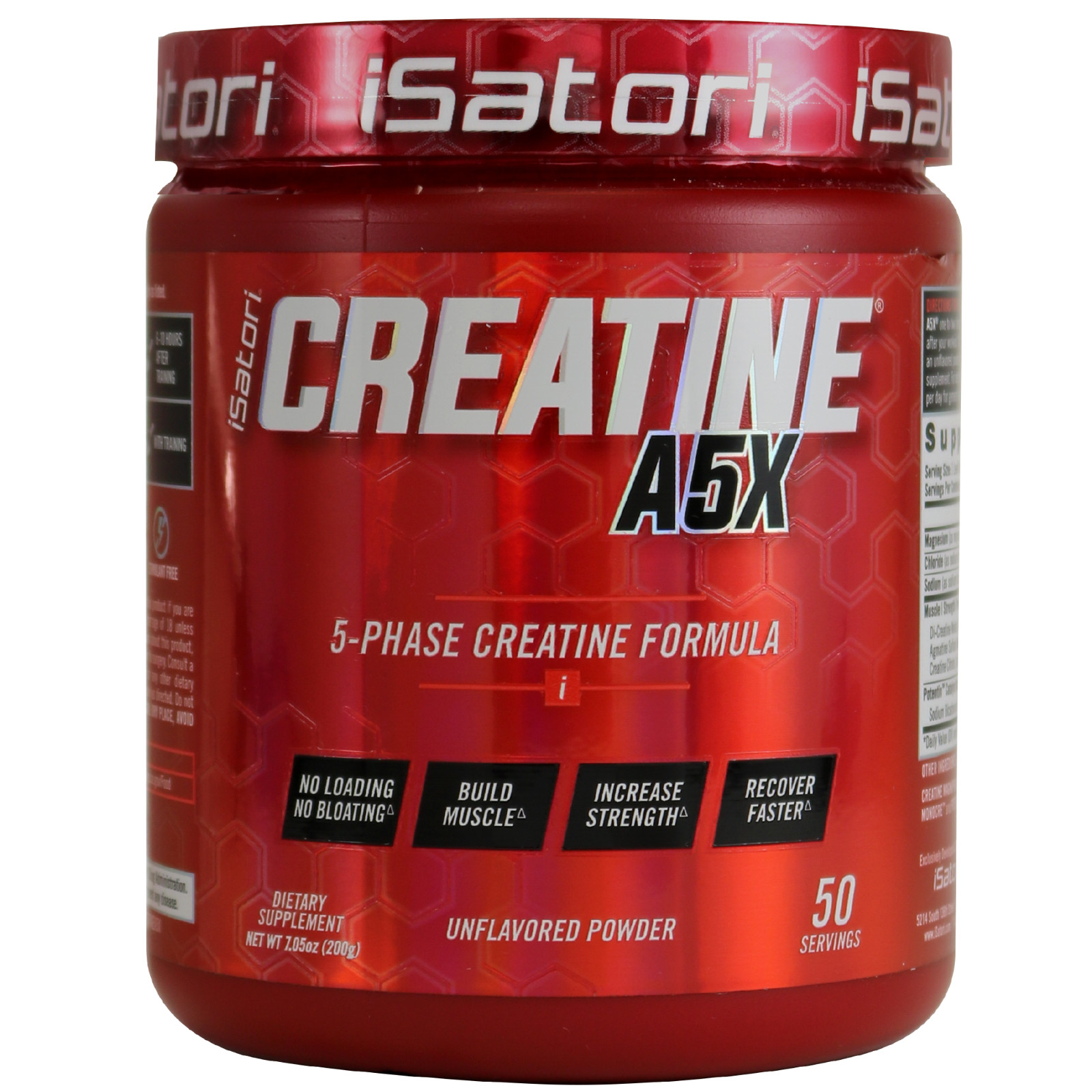 CREATINE A5X Muscle-Strength-Performance-Recovery – Unflavored (50 Servings)