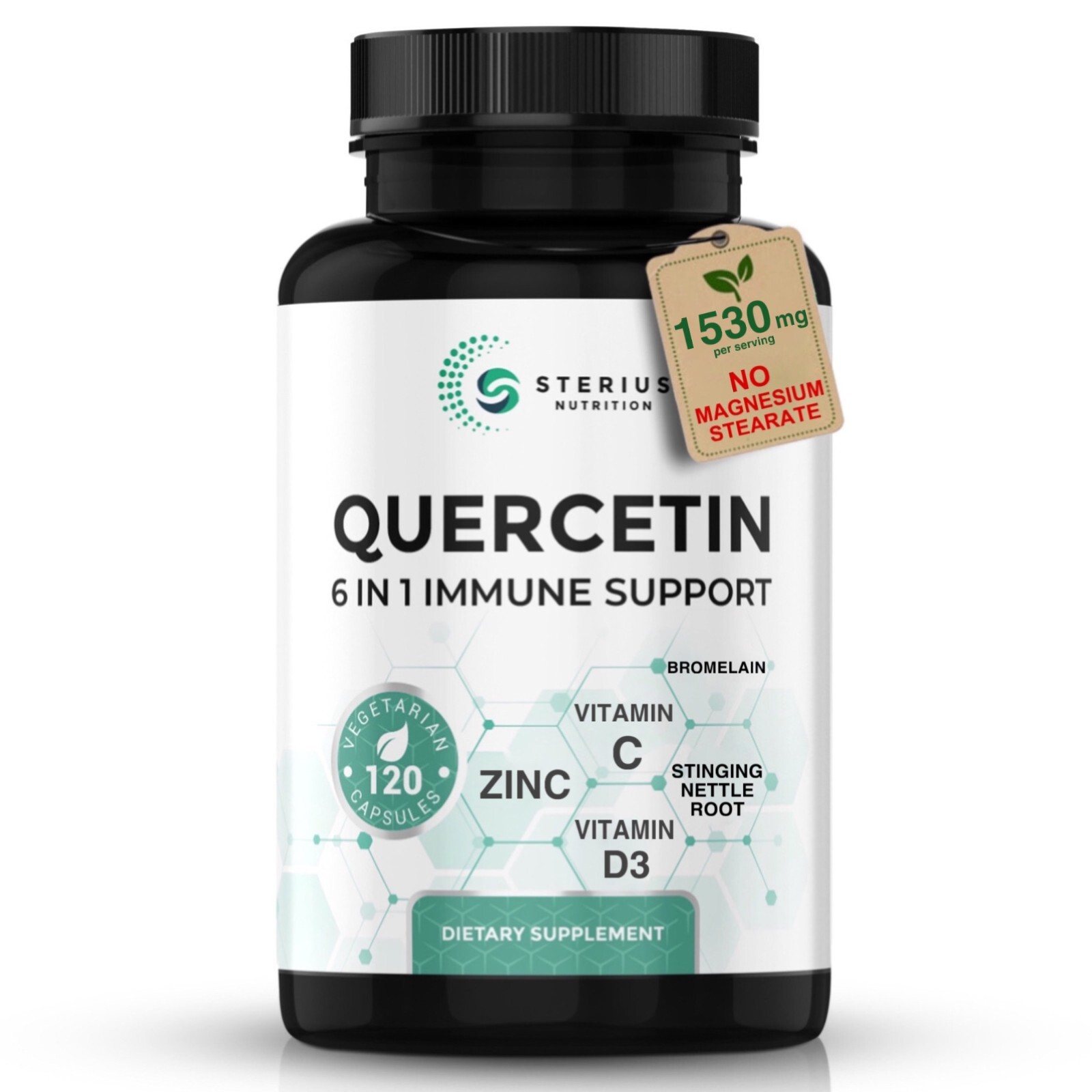 Quercetin with Bromelain, Vitamin C, D, Zinc, Stinging Nettle Root