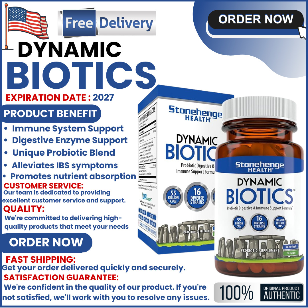 Dynamic BIOTICS Stonehenge Probiotic Immune Support Digestive IBS Gut Immune