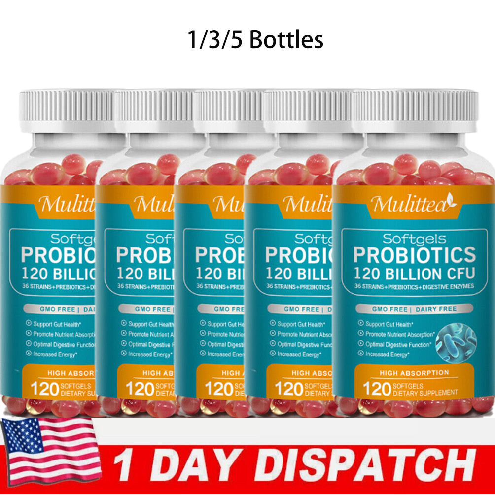 1/3/5x Digestive Enzymes w/ Prebiotic Probiotics, Gas,Constipation Relief