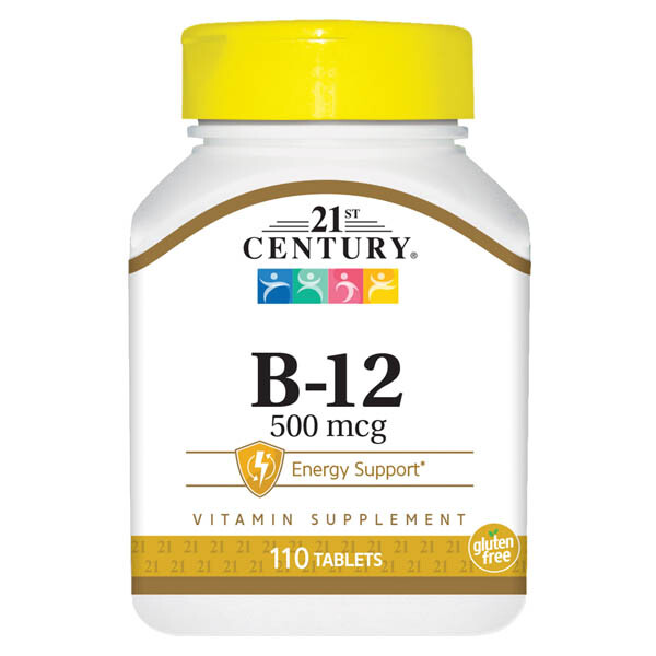 21st Century Vitamin B-12 500 mcg 110 Tablets
