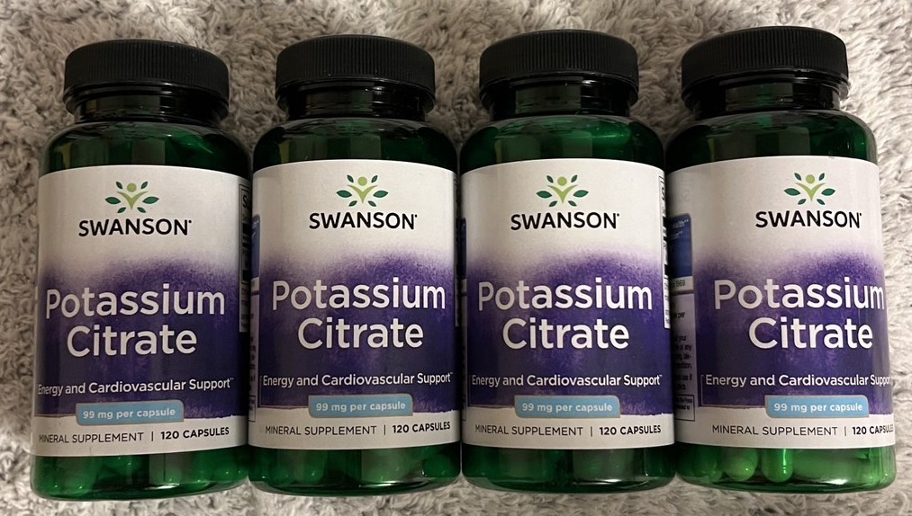 480 Caps Potassium Citrate 99 mg 4X100 Caps Heart Cardiovascular Health