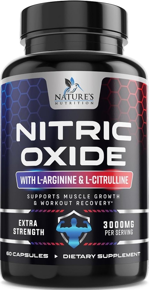 Nitric Oxide Booster Extra Strength 3000mg – L Arginine 3X Strength Nitric Oxide