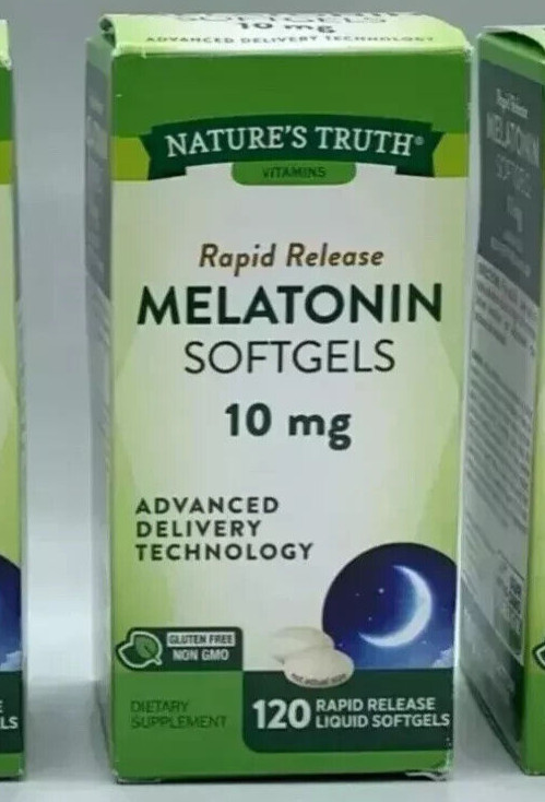 Nature’s Truth Melatonin 10mg ~ 120 Rapid Release Liquid Softgels ~ EXP 6/26