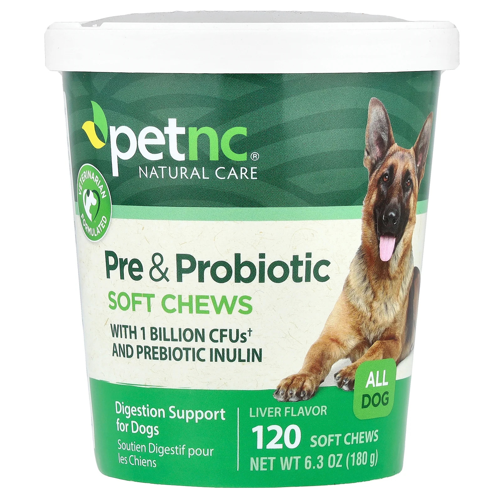 Pre & Probiotic Soft Chews, All Dog, Liver, 120 Soft Chews, 6.3 oz (180 g)