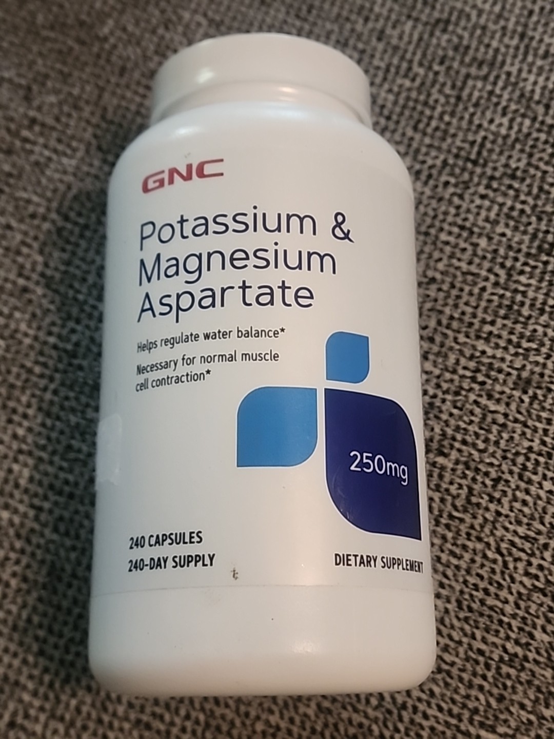 GNC Potassium & Magnesium Aspartate 240ct   04/2028