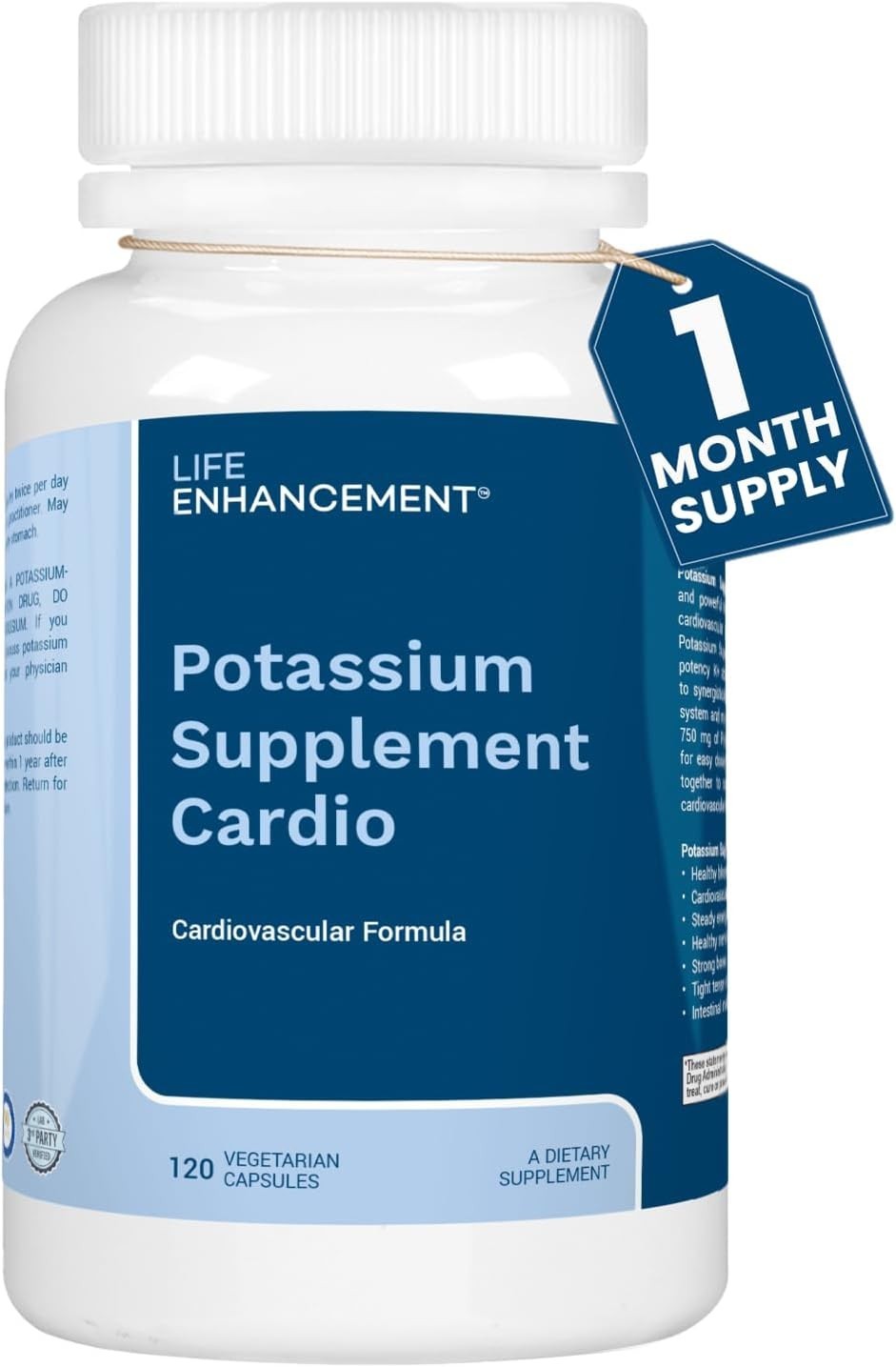Life Enhancement Potassium Supplement Cardio Natural Potassium Supplement – 750