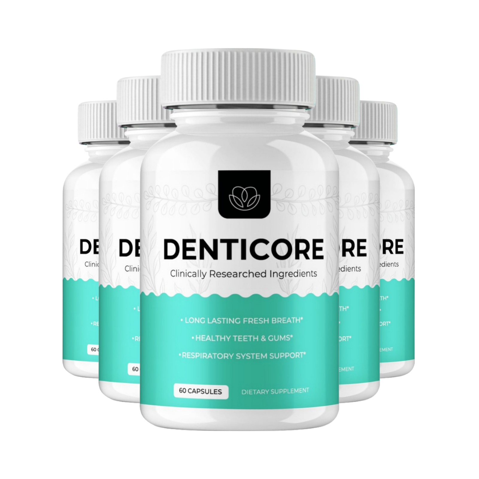 5-Pack Denticore Dental Health Supplement – Oral Health Support – 300 Capsules
