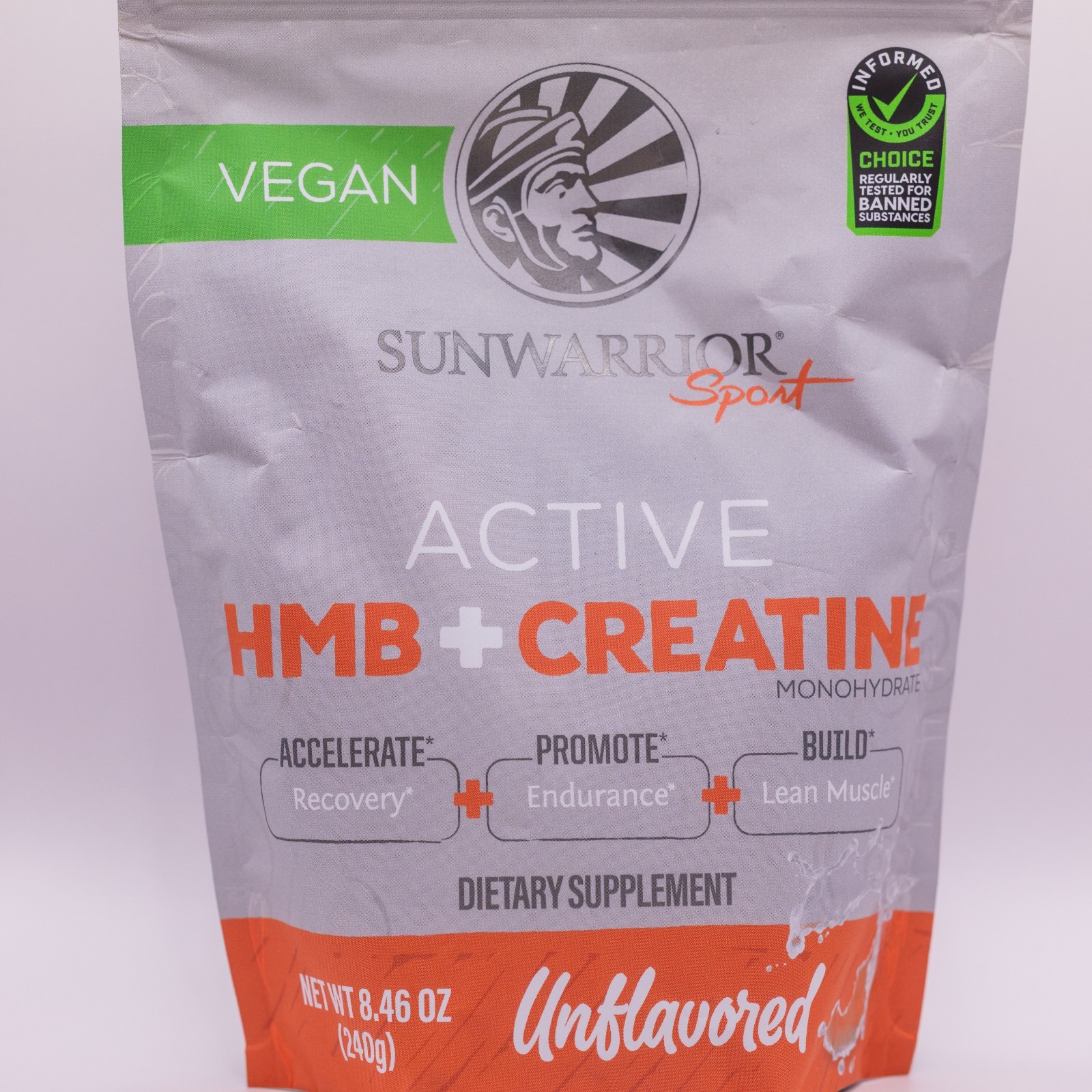 Sunwarrior HMB + Creatine Monohydrate Powder Micronized PreWorkout Leucine Re