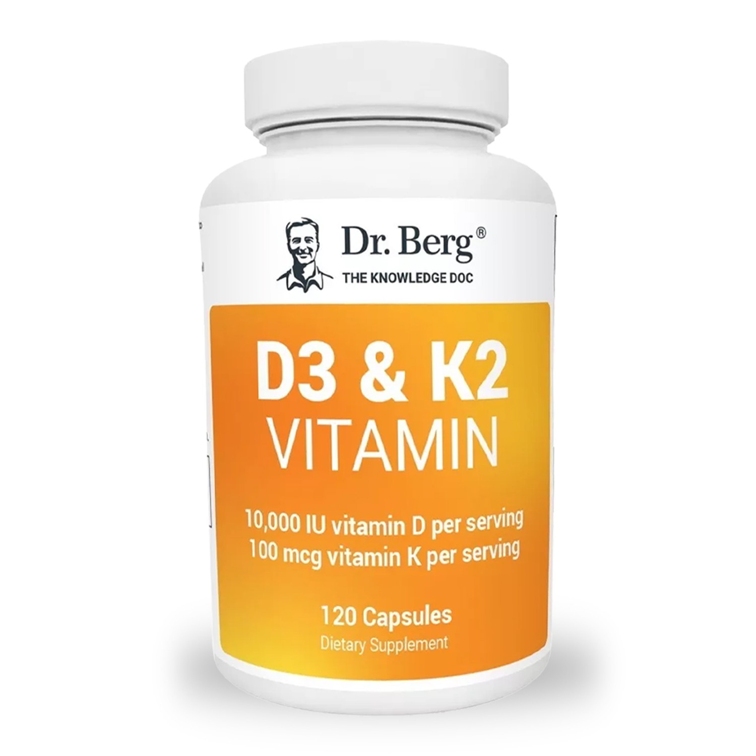 Dr. Berg Vitamin D3 & K2 -MCT Oil, Magnesium, Zinc, Bone Health & Muscle Support