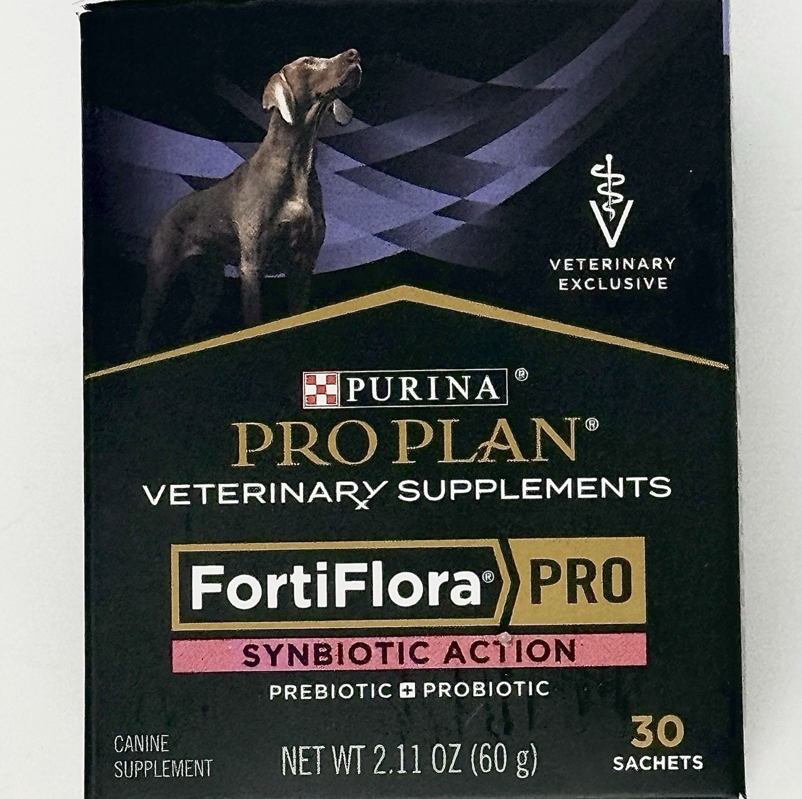 PURINA FortiFlora PRO Synbiotic Action Canine Probiotic Supplement 30 Packs Dogs