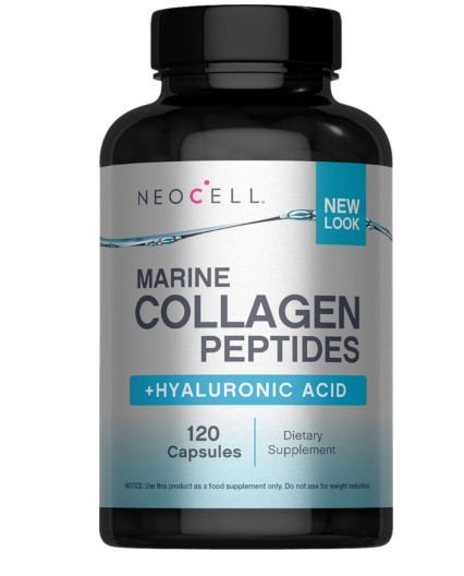 Marine Collagen Peptides | 120 Capsules | with Hyaluronic Acid | by NeoCell