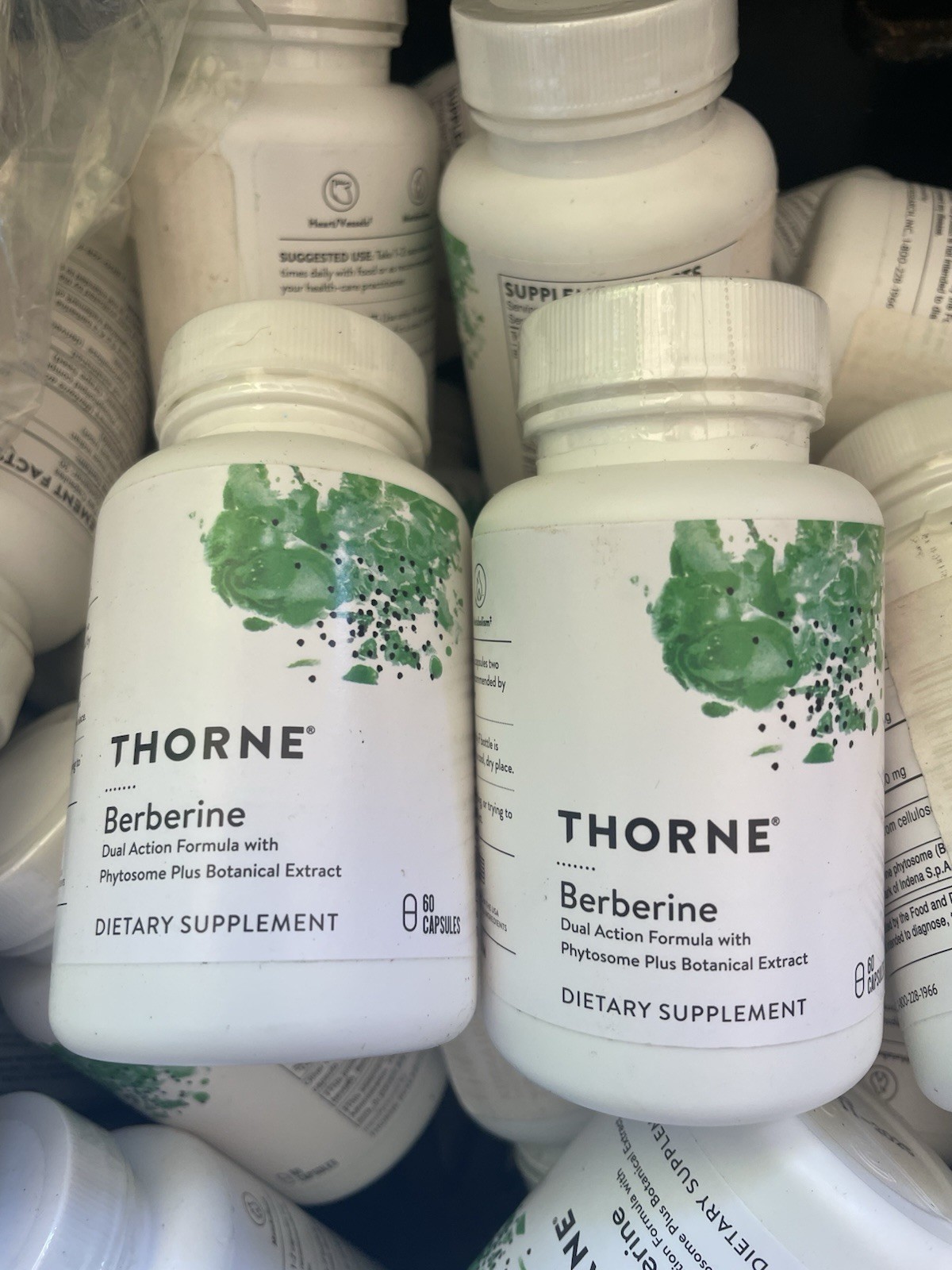 2x THORNE Berberine 1000mg Supplement Dual Action Formula 60 Caps – Exp 11/25