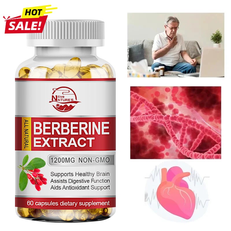 Berberine HCL 1200mg High Abosorption For Heart Health & Immune Blood Sugar