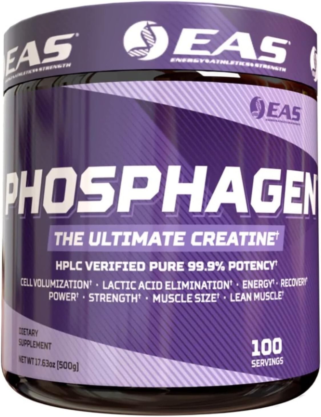 EAS Phosphagen Ultimate Creatine Monohydrate 99.9% Pure 100svg Unflavored New