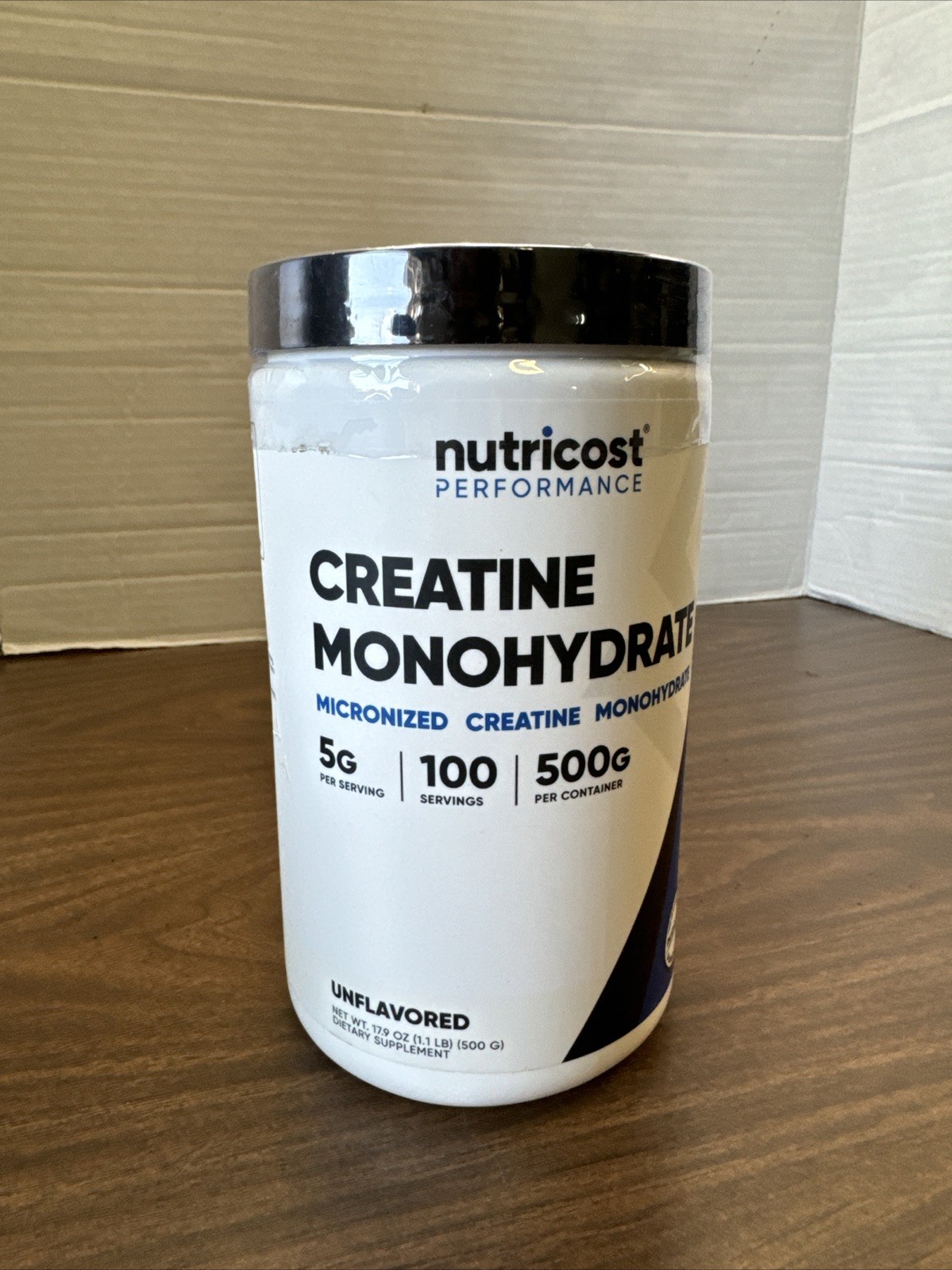 Nutricost Pure Creatine Monohydrate 500 Gram Powder