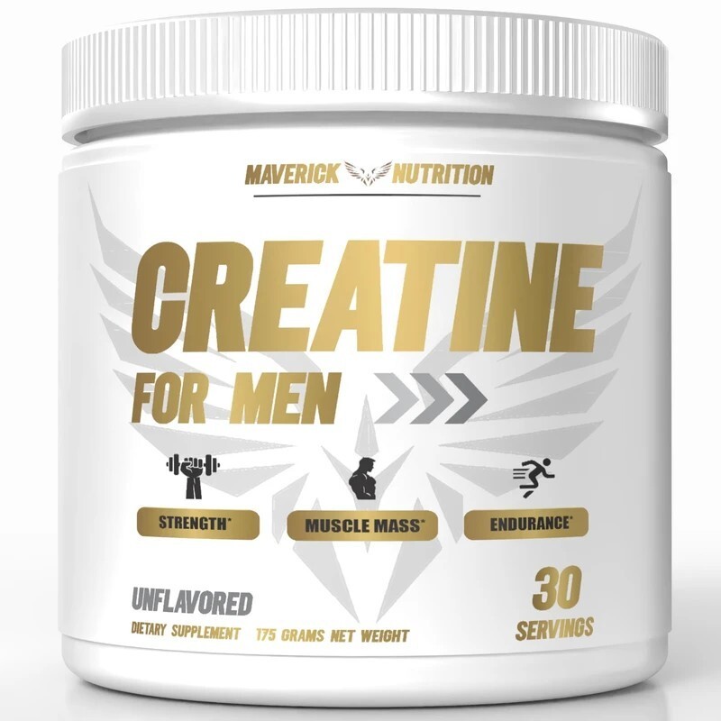 “Creatine for Men” Creatine Monohydrate, 5 grams,Maverick Nutrition
