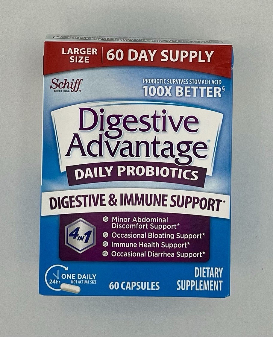 Digestive Advantage Daily Probiotics 4 in 1 *Immune Support 60 Capsules EXP 6/26