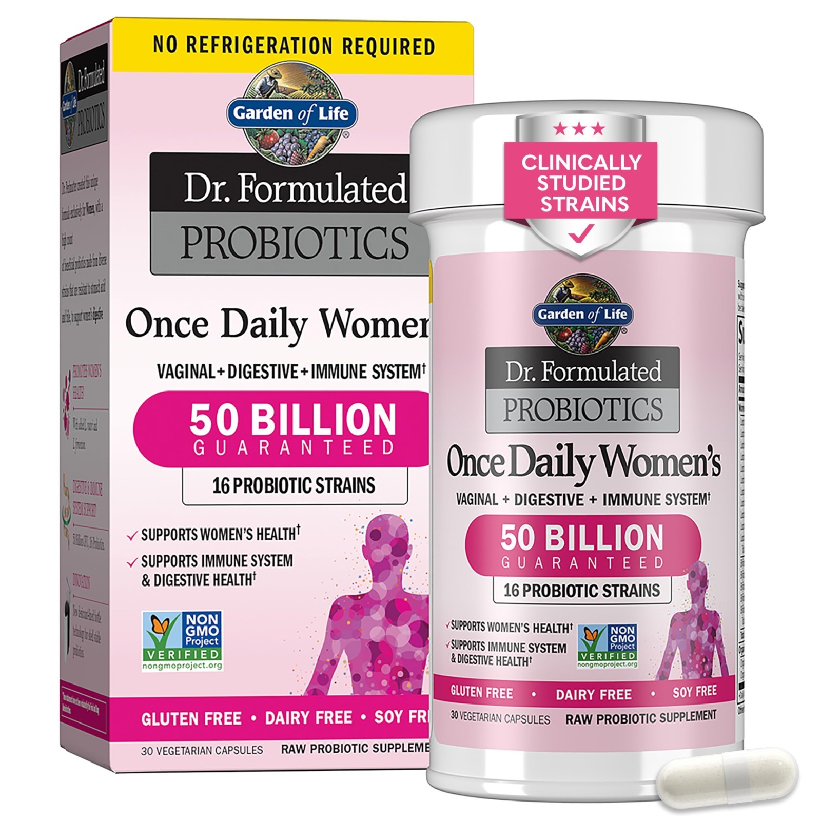 Garden of Life Dr. Formulated Women’s Probiotics  – 30 Vegetarian Capsules