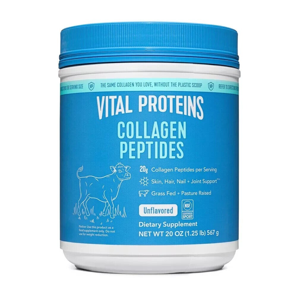 Vital Proteins Collagen Peptides Dietary Supplement Unflavored Powder 20 OZ