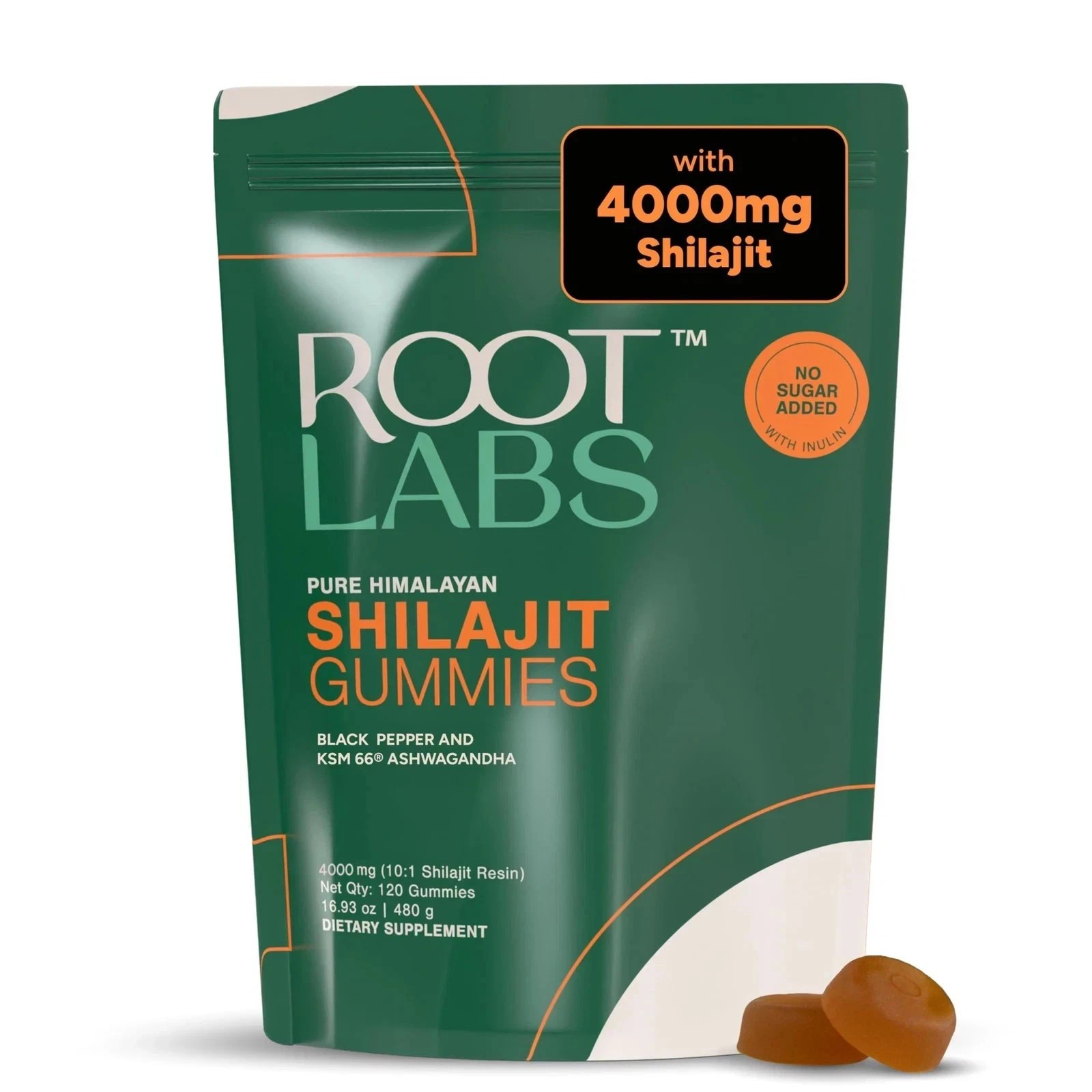 Root Labs 3000 mg Pure Himalayan Shilajit Gummies I No Added Sugar I KSM-66 A…