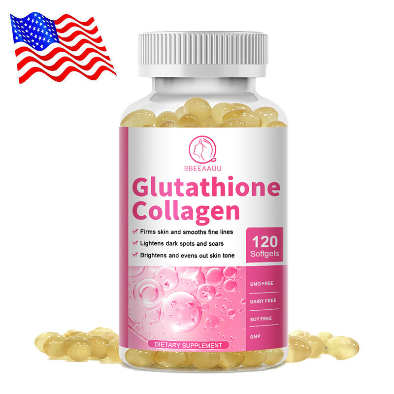 120 capsules collagen glutathione pills whitening skin bleaching lightening love