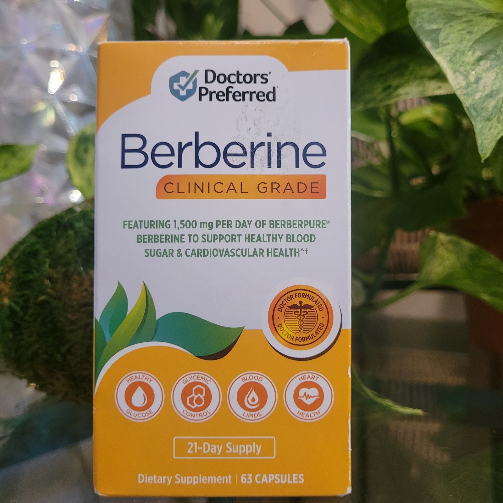 Doctors’ Preferred Glycemic 1,500 mg Berberine Insulin Support Blood Sugar 63ct