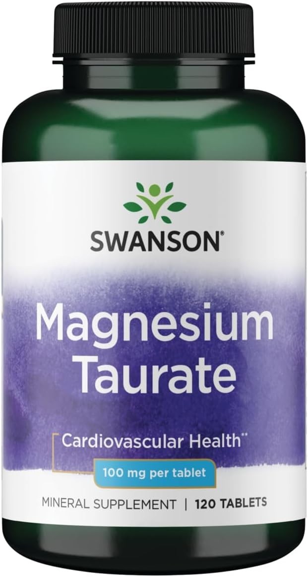 Magnesium Taurate – Mineral Supp- Natural Magnesium & Taurine Formula (120 tabs)