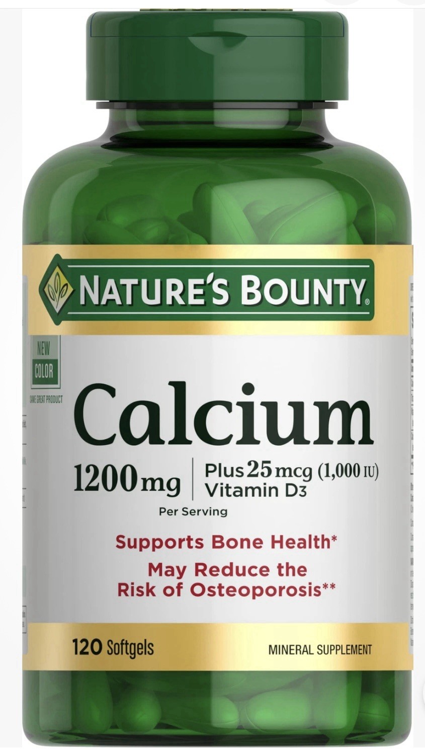 Calcium 1200 mg with Vitamin D3 – Bone Health Softgels Calcium and Vitamin D …