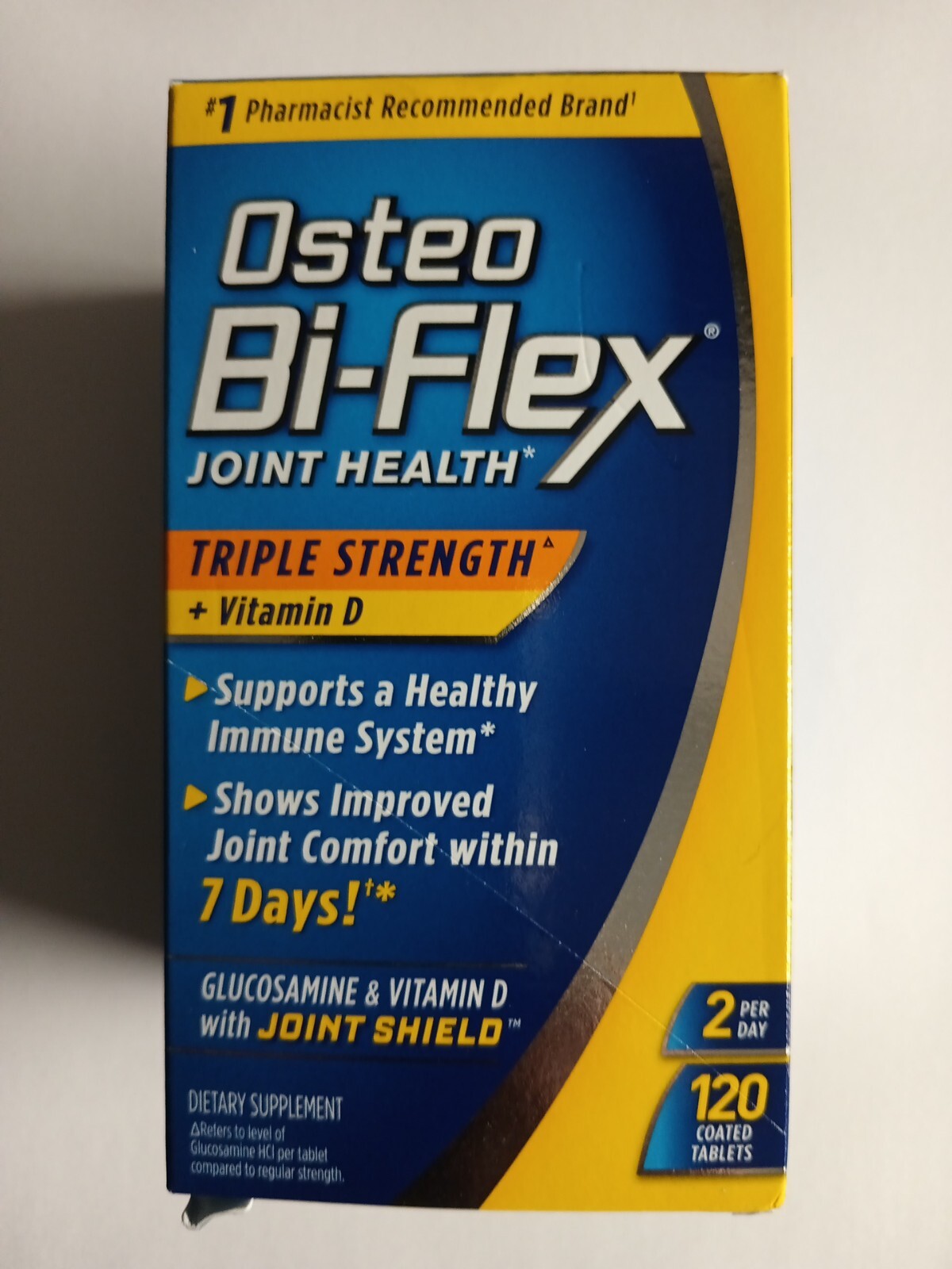 Osteo Bi-Flex Triple Strength + Vitamin D 120 Coated Tablets 2 Per Day