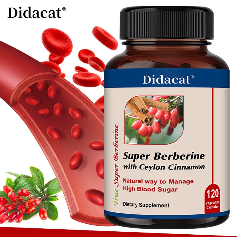 Super Berberine Capsules – Cardiovascular-Blood Balance Health – 120 Capsules