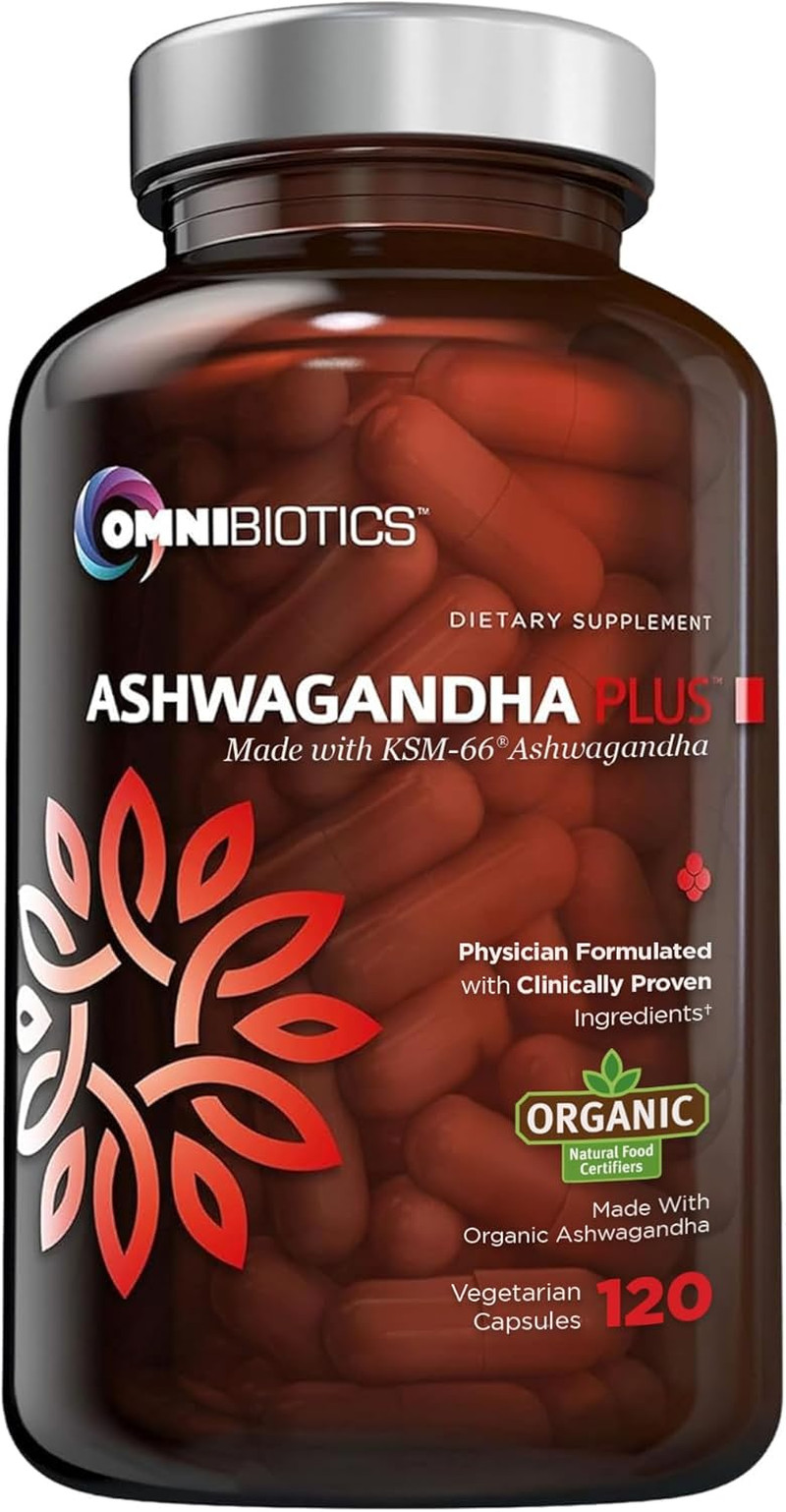 Organic Ashwagandha Supplement – 1300Mg Total Strength – 900Mg Organic Root Powd